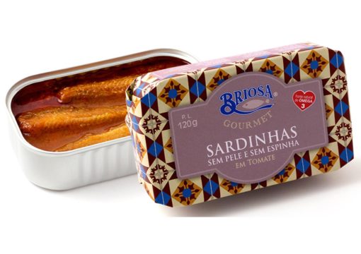 Conserves de sardines sans peau et sans arête à la tomate - Briosa - Conserverie Portugal Norte - Conserves de sardines du Portugal