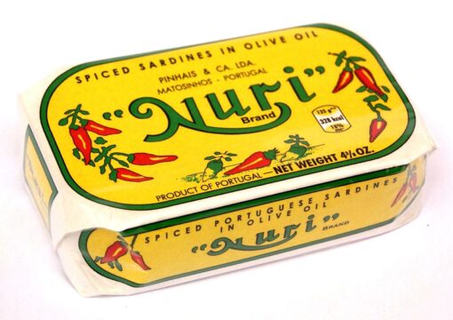 Sardines à l'huile d'olive épicée - Pinhais - Nuri - Conserves de sardines du Portugal