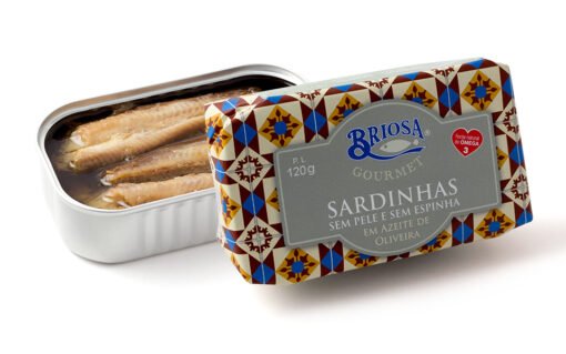 Sardines sans peau et sans arête - Briosa - Conserverie Portugal Norte - Conserves de sardines du Portugal