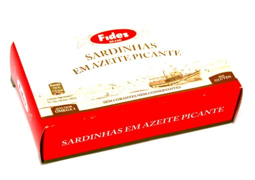 Sardinettes à l'huile d'olive épicée - Fides - Conserves de sardines du Portugal