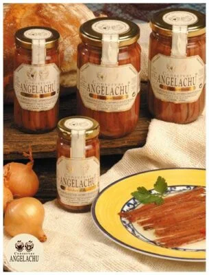 Verrine - Angelachu - Conserves de filets d'anchois de Santoña - Cantabrie