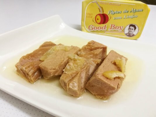 Filets de thon au citron présentation - Good Boy - Conserves de thon du Portugal