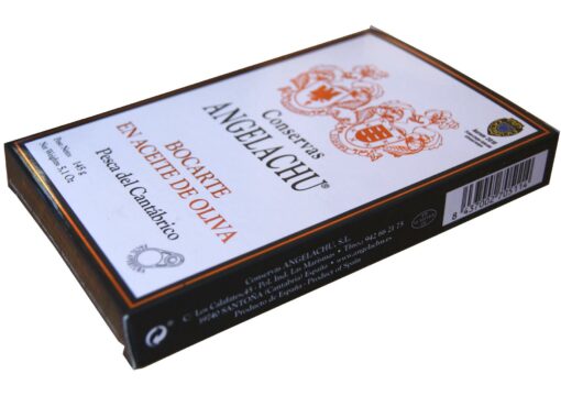 Anchois entiers à l'huile d'olive - Angelachu - Conserves d'anchois de Santoña - Le Comptoir du Portugal l'épicerie fine portugaise à Bordeaux depuis 2012