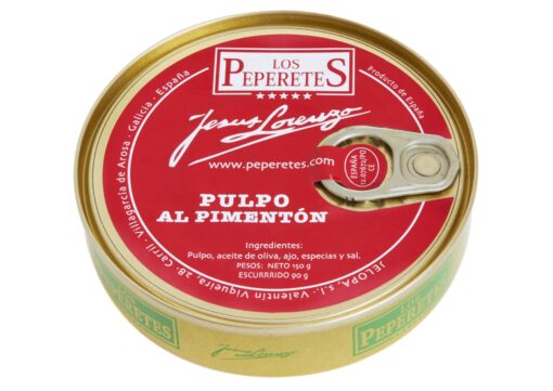 Poulpe à l'huile d'olive épicée - Los Peperetes - Conserves de Galice