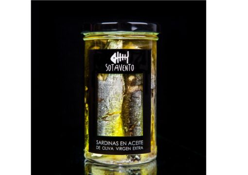 Sardines à l'huile d'olive extra vierge en verrine - Sotavento - Conserves de Galice