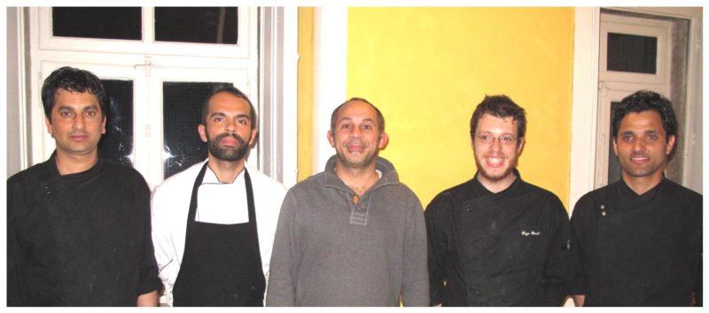 Ivan Fernandes et son équipe au restaurant Clube de Jornalistas