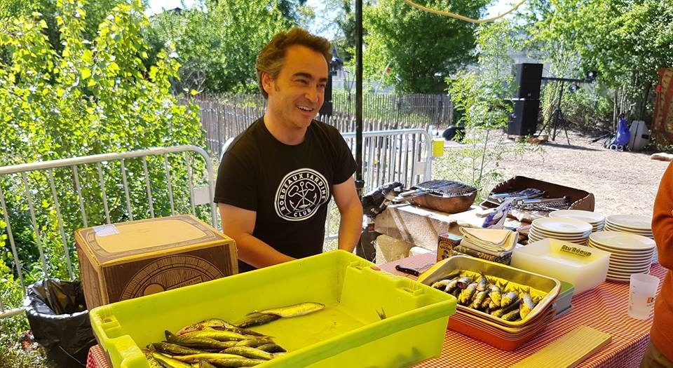 Grillades de sardines au jardin l'Ephémère à Bègles