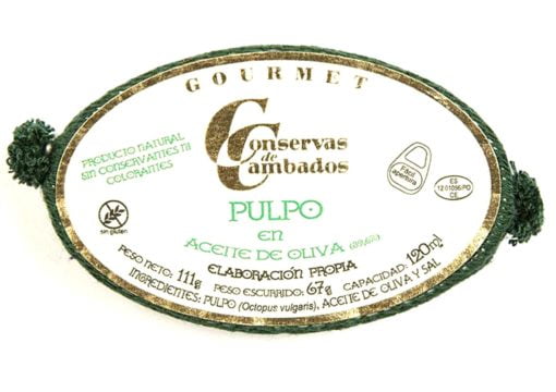 Poulpe à l'huile d'olive - Conserves de Cambados - Galice Espagne