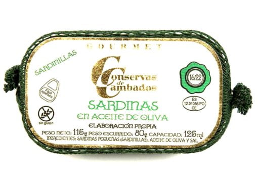 Sardinettes à l'huile d'olive - Conserves de Cambados - Galice Espagne
