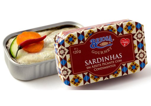 Conserves de sardines condiments - Briosa - Conserverie Portugal Norte - Conserves de sardines du Portugal