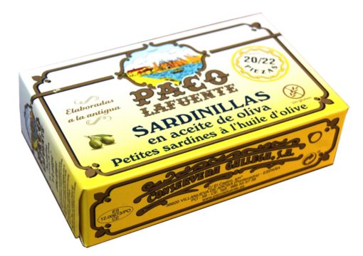 Sardines à l'huile d'olive - Paco Lafuente - Conserves de poissons de Galice