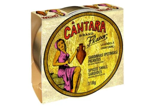 Petites sardines à l'huile d'olive épicée - Cantara - Conserves de poissons du Portugal