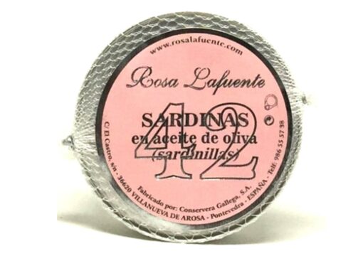 42 Petites sardines à l'huile d'olive - Rosa Lafuente - Conserves de poissons de Galice