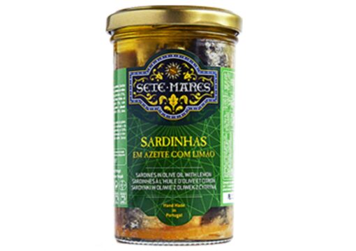 Sardines à l'huile d'olive et au citron - Sete Mares - Le Comptoir du Portugal l'épicerie fine portugaise à Bordeaux depuis 2012