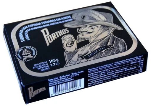 Sardines sans peau fumées à l'huile d'olive - Porthos - Le Comptoir du Portugal l'épicerie fine portugaise à Bordeaux depuis 2012