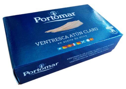 Ventrèche de thon à l'huile d'olive - Portomar - Conserves de poissons et crustacés - Galice - Espagne - Le Comptoir du Portugal épicerie portugaise depuis 2012